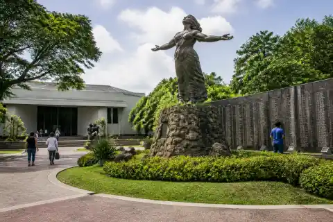 Inang Bayan monument and Wall of Remembrance at Bantayog ng mga Bayani, Quezon City