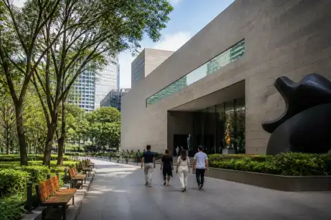 Ayala Museum exterior beside Greenbelt Park, Makati