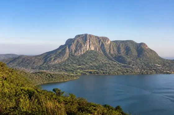 Mount Maculot and Taal Lake viewed from Cuenca