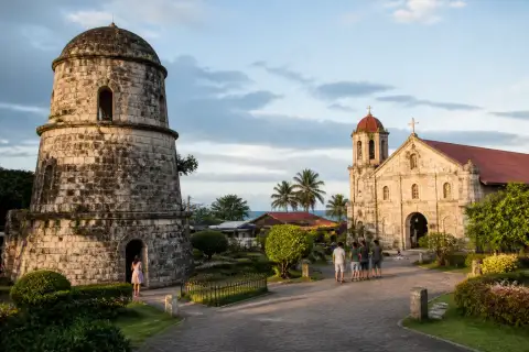 Panglao coastal watchtower beside St. Augustine Parish Church