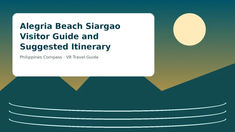 Alegria Beach Siargao Visitor Guide and Suggested Itinerary — Philippines travel guide
