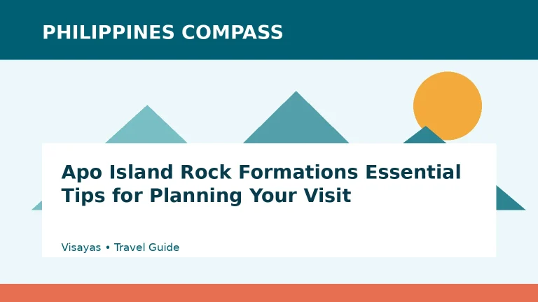 Apo Island Rock Formations Essential Tips for Planning Your Visit Philippines travel guide