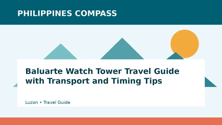 Baluarte Watch Tower Travel Guide with Transport and Timing Tips Philippines travel guide