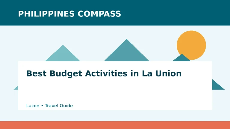 Best Budget Activities in La Union Philippines travel guide