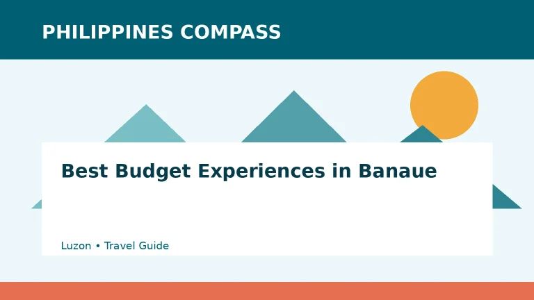 Best Budget Experiences in Banaue Philippines travel guide