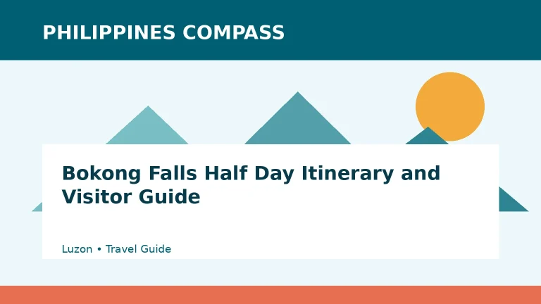 Bokong Falls Half Day Itinerary and Visitor Guide Philippines travel guide