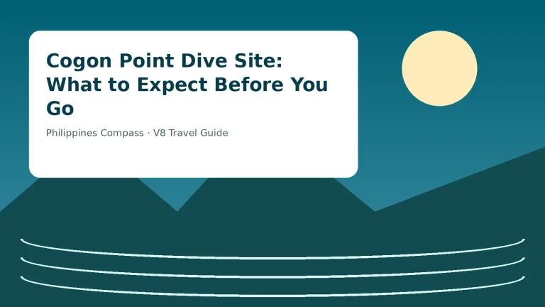 Cogon Point Dive Site: What to Expect Before You Go — Philippines travel guide