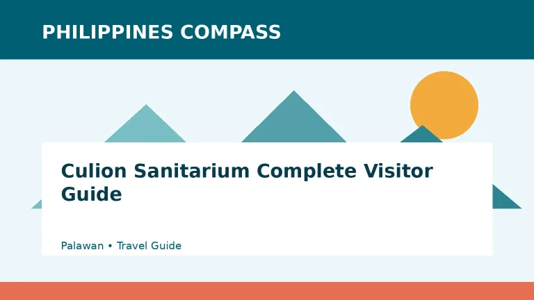 Culion Sanitarium Complete Visitor Guide Philippines travel guide