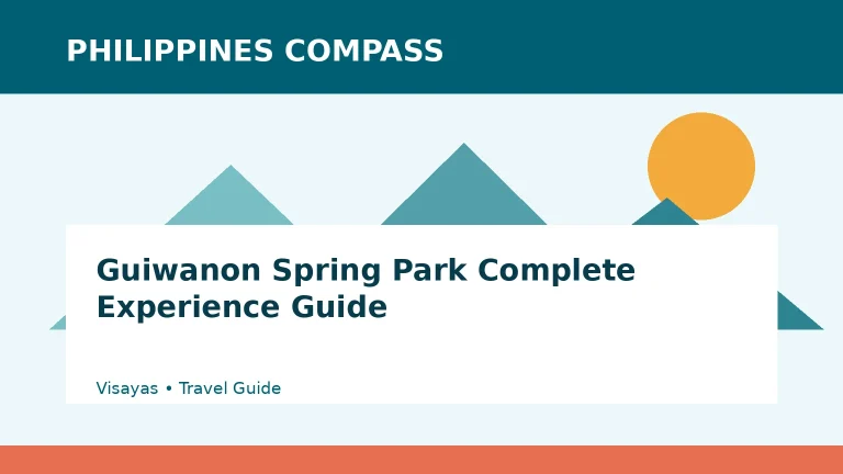 Guiwanon Spring Park Complete Experience Guide Philippines travel guide