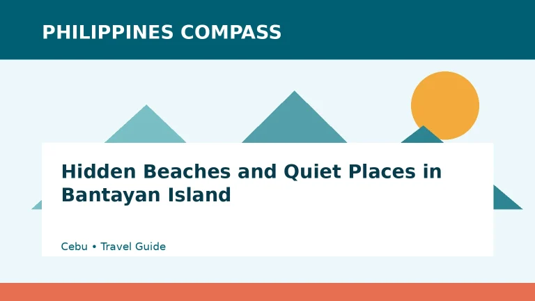 Hidden Beaches and Quiet Places in Bantayan Island Philippines travel guide
