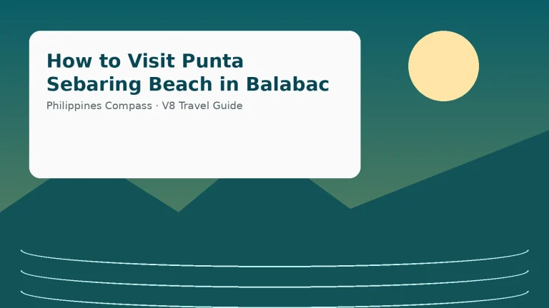 How to Visit Punta Sebaring Beach in Balabac — Philippines travel guide
