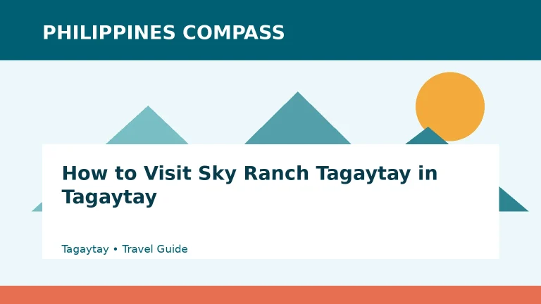 How to Visit Sky Ranch Tagaytay in Tagaytay Philippines travel guide