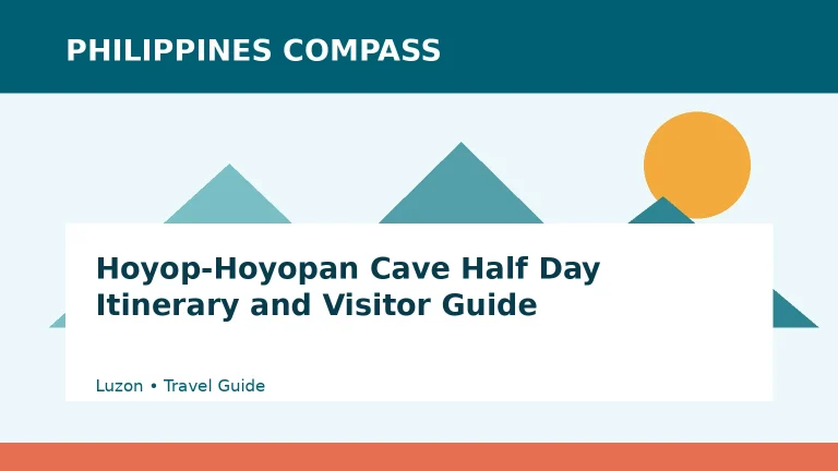 Hoyop-Hoyopan Cave Half Day Itinerary and Visitor Guide Philippines travel guide