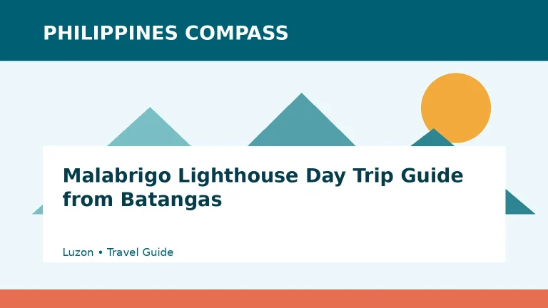 Malabrigo Lighthouse Day Trip Guide from Batangas Philippines travel guide