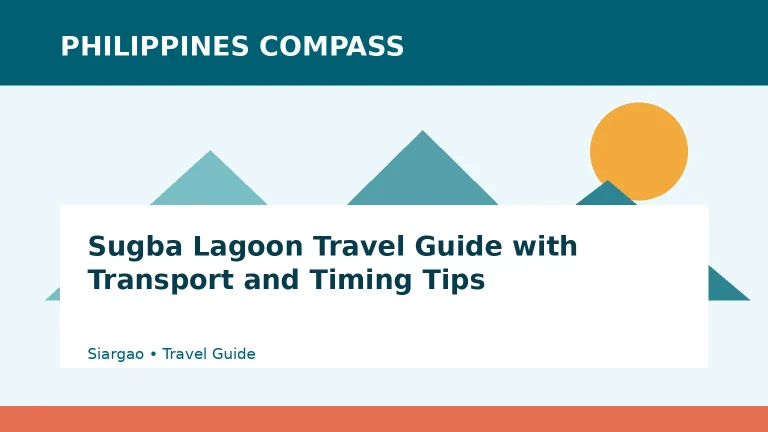 Sugba Lagoon Travel Guide with Transport and Timing Tips Philippines travel guide